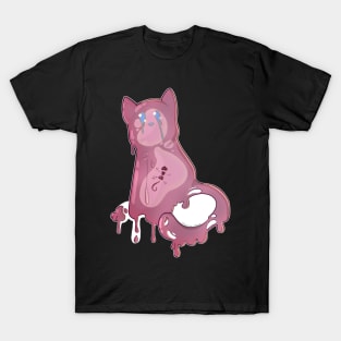 Space Cat - Pink Alien Slime T-Shirt